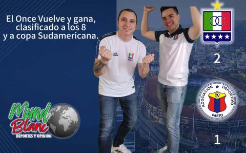 Once Caldas Vence al Pasto y vuelve a ilusionar a su hinchada.