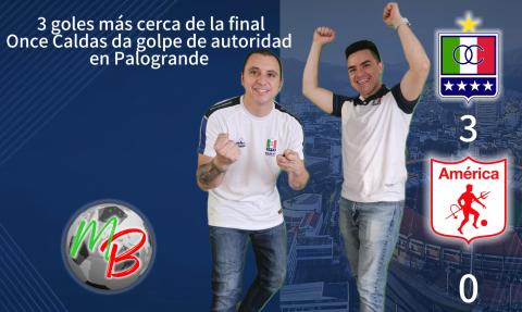 Alegria por el triunfo del Once Caldas