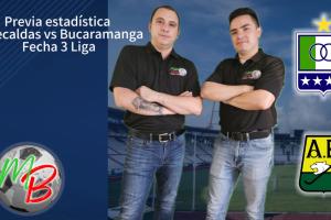 Datos estadísticos Once Caldas vs Bucaramanga